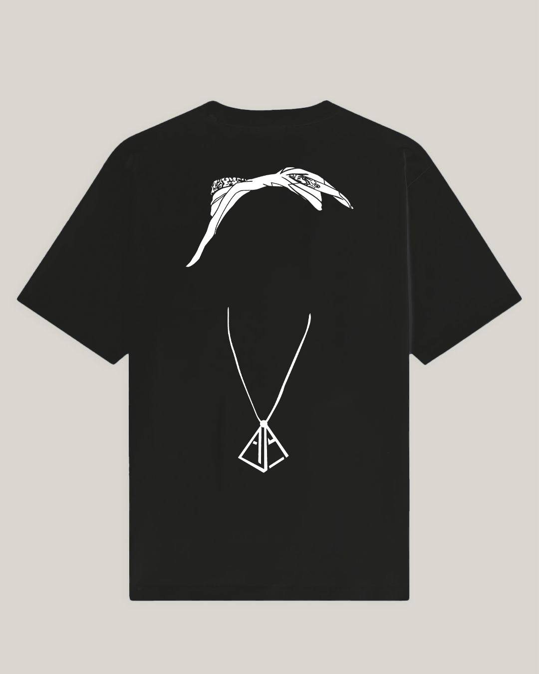 T-Shirt All Eyez On Kicks NOIR (Bandana Blanc) 2Pac
